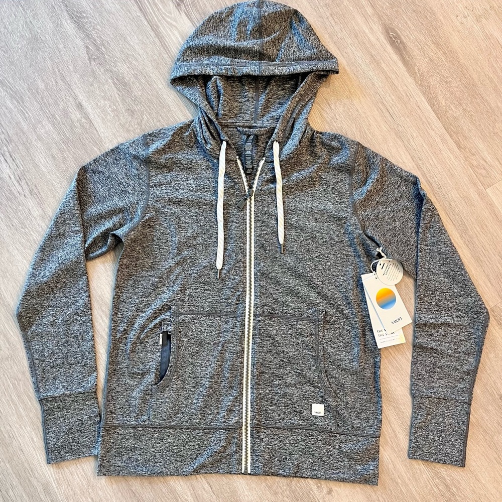Brand New - Vuori Halo Performance Hoodie 2.0 - Heather Grey - Size Small